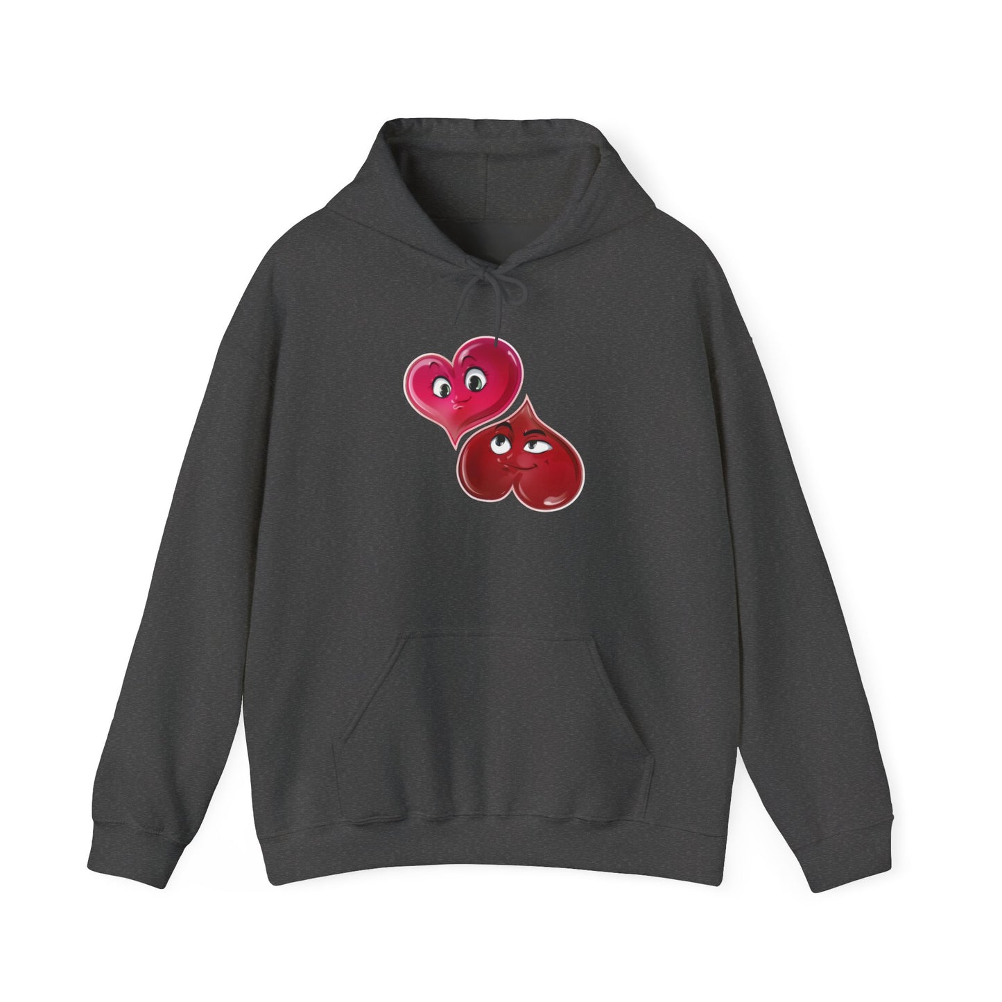 Heart Buds Hoodie — Cute Pair of Cheeky Heart Characters, Valentine’s Day Gift