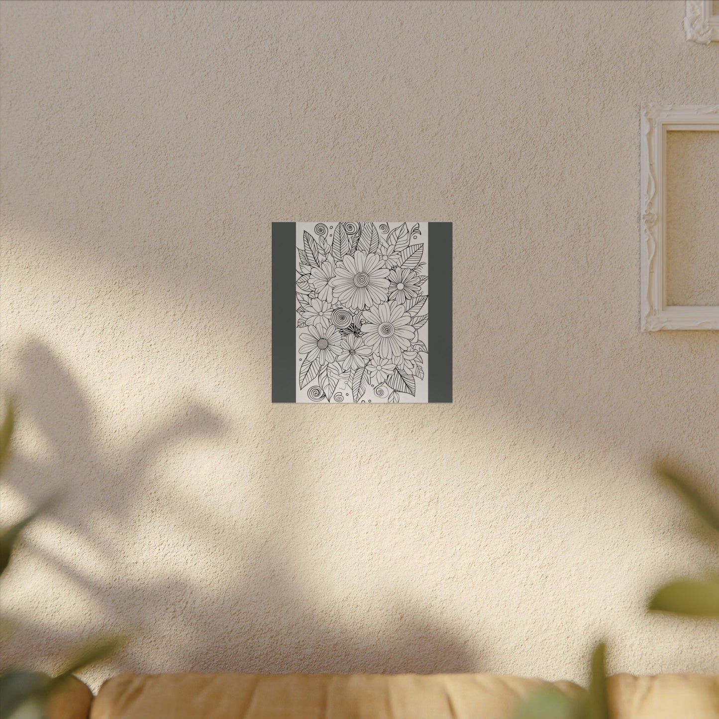 COLOR IT YOURSELF  Line Art Poster — Textured Matte Print