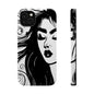 Artistic Black & White Portrait Phone Case — Magnetic Impact-Resistant