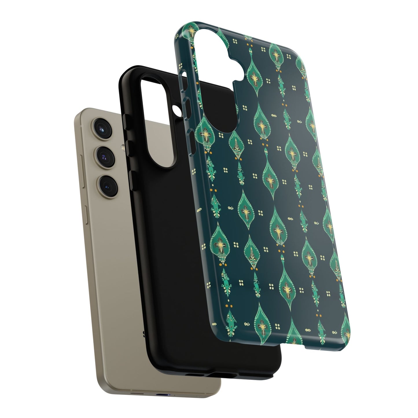 Emerald Boho Teardrop Phone Case