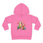 Toddler Hoodie — Cute Parrot Love Pullover (Heart Bird Kids Sweatshirt)