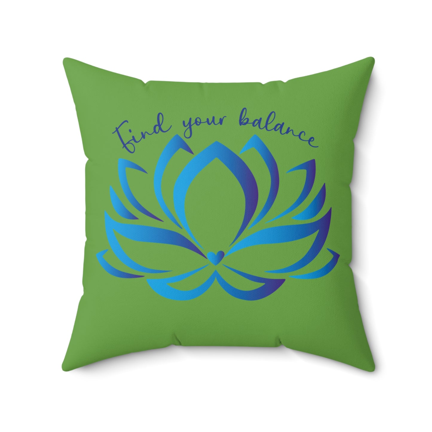 Zen Lotus Square Pillow, Decor Cushion, Meditation Gift, Mindfulness Home Decor, Yoga Room Accent