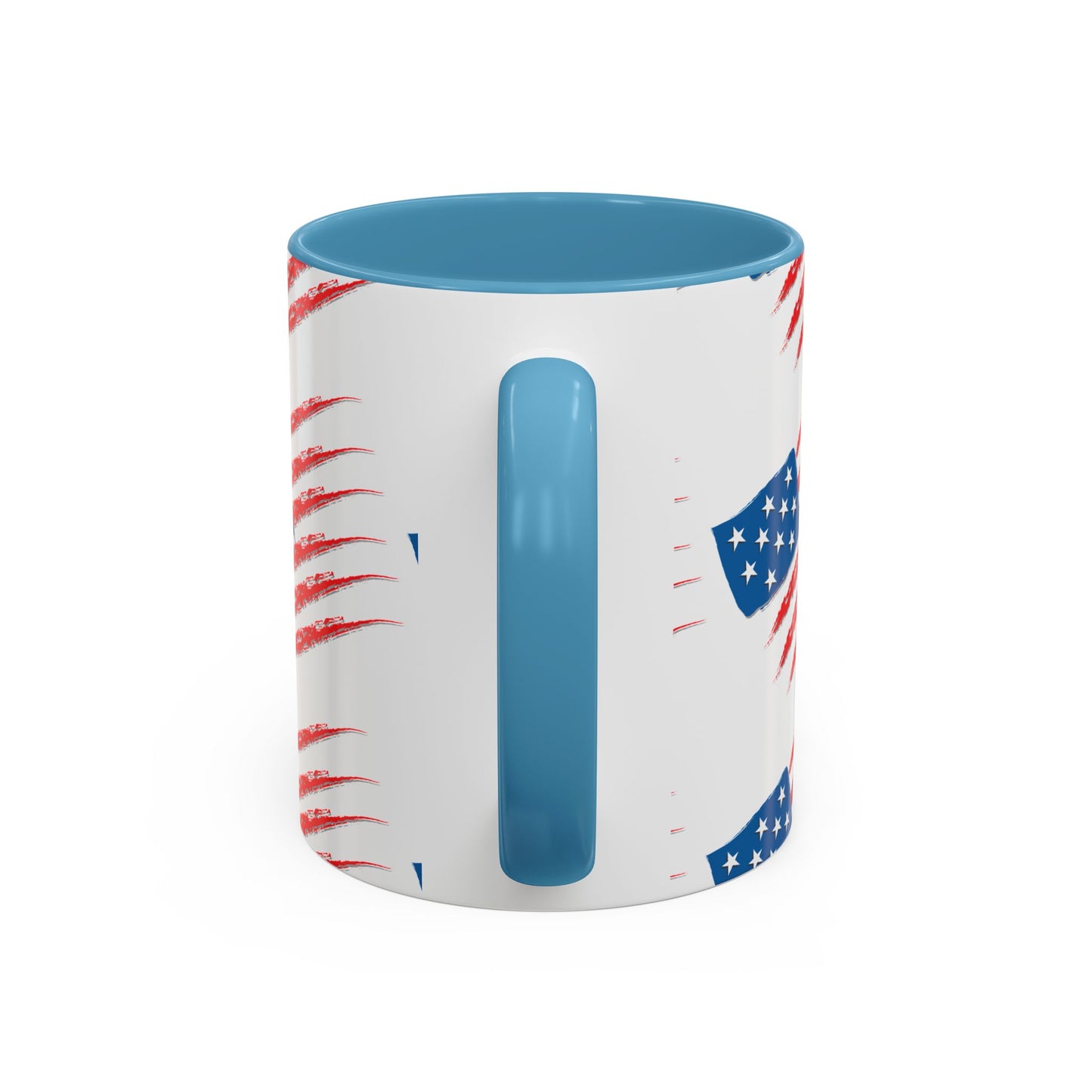 Patriotic Accent Coffee Mug | USA Flag Design