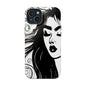 Artistic Black & White Portrait Phone Case — Magnetic Impact-Resistant
