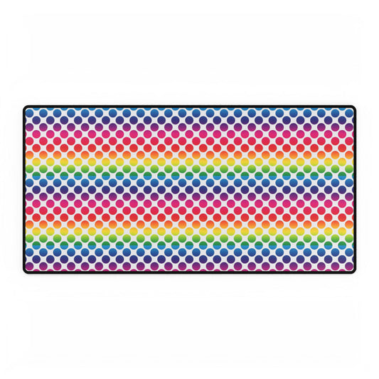 Colorful Rainbow Desk Mat for Vibrant Workspaces, Office Accessories, Desk Decor, Gift for Students, Home Office Essentials