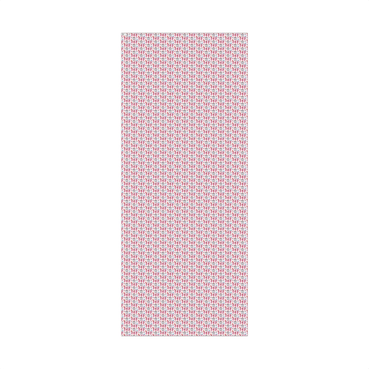 Birthday Floral Gift Wrap Paper — "Happy Birthday" Patterned Wrapping Paper