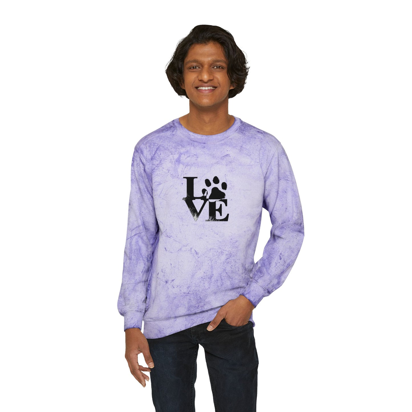 Colorful Love Pet-Inspired Crewneck Sweatshirt