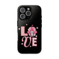 Love Gnome Phone Case — Cute Pink Heart Valentines Protective Case