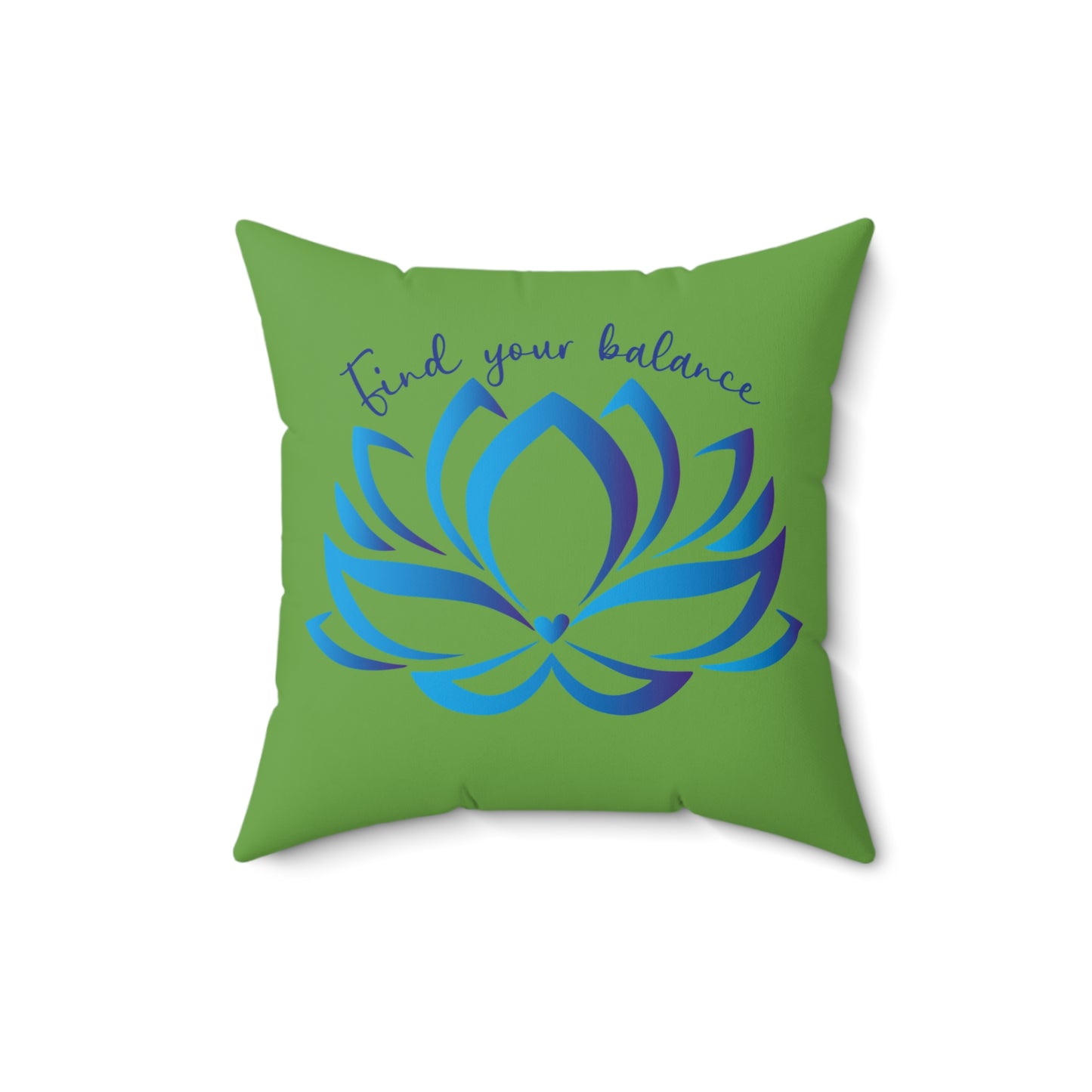 Zen Lotus Square Pillow, Decor Cushion, Meditation Gift, Mindfulness Home Decor, Yoga Room Accent