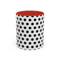 Elegant Polka Dot Mug - Stylish Coffee Cup for Home, Office, Gift for Birthdays, Anniversaries, Holidays, Unique Drinkware