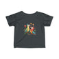 Infant Tee — Cute Pair of Parrots Baby Shirt (Hearts & Love)