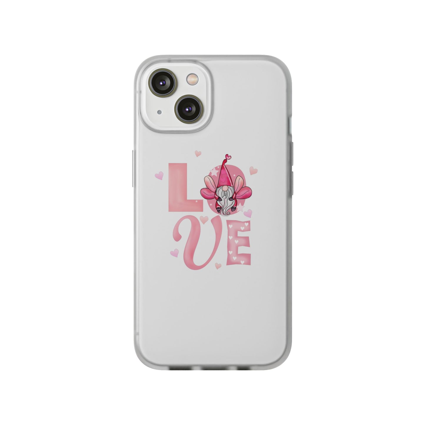 Love Gnome Phone Case — Cute Pink Valentine Flexi Case