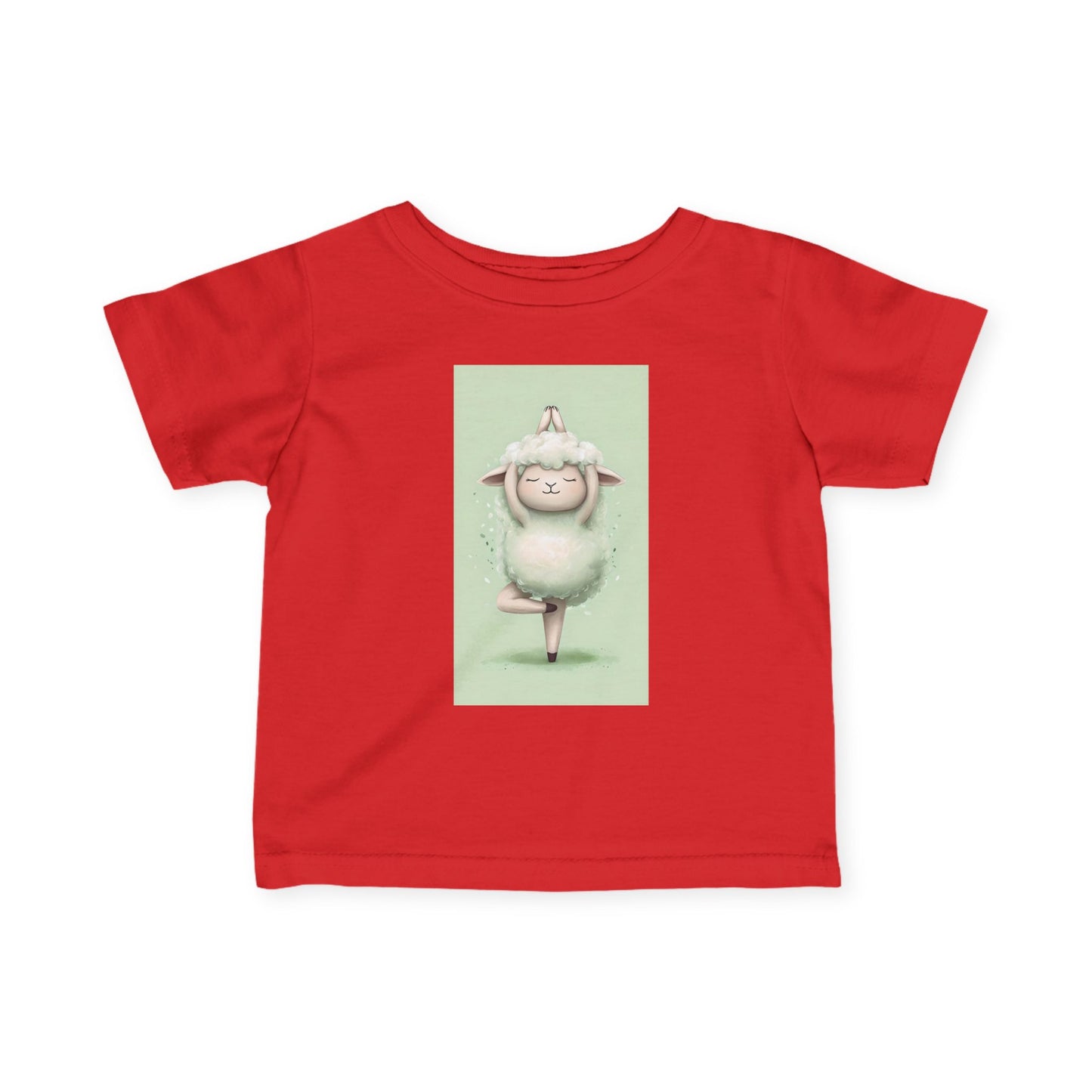 Infant Tee — Cute Ballet Sheep Baby Shirt ("Little Ballerina" Design)