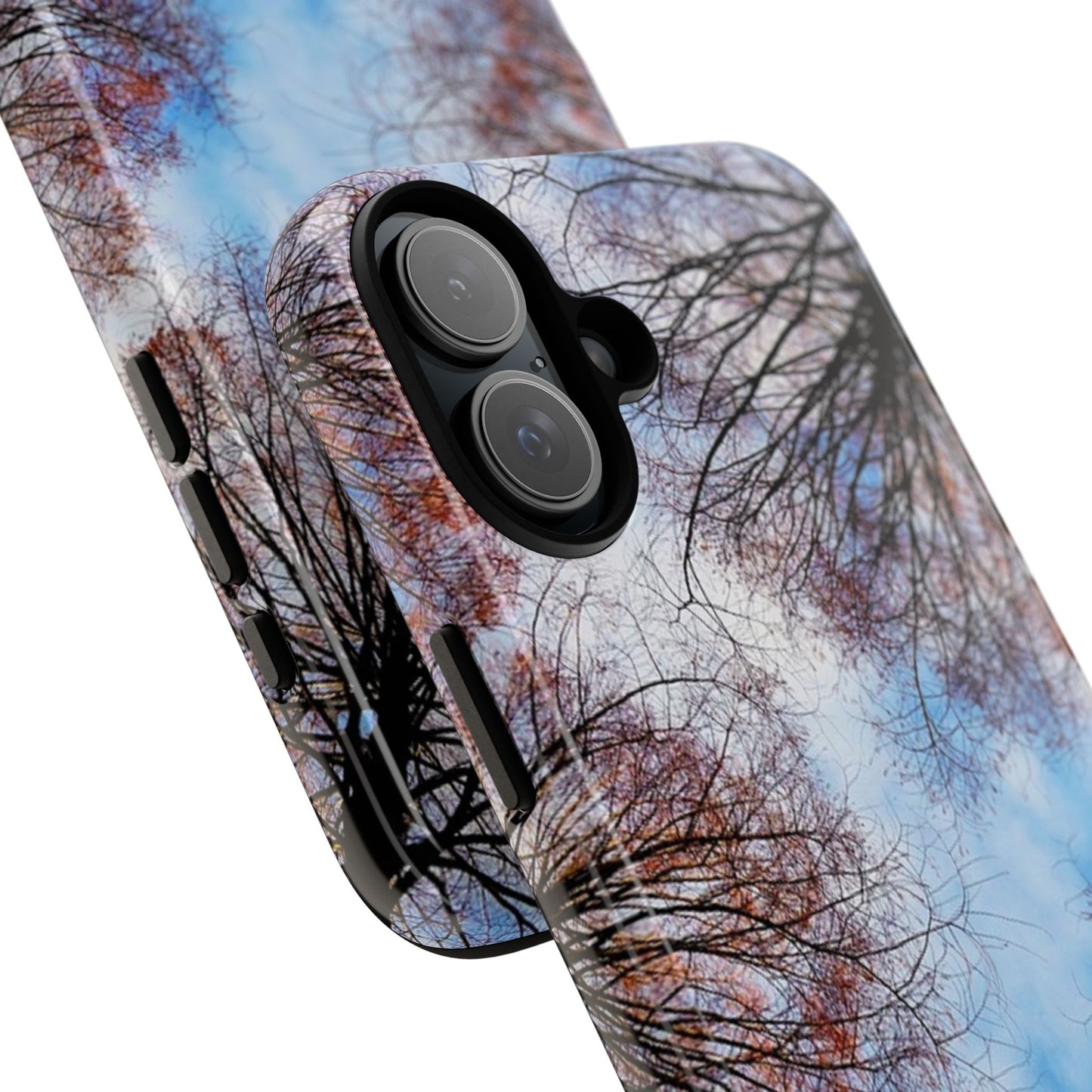 Skyward Trees Phone Case — Nature Forest Canopy Protective Tough Case
