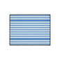 Striped Blue Heavy-Duty Floor Mat — Durable Non-Slip Entry Rug