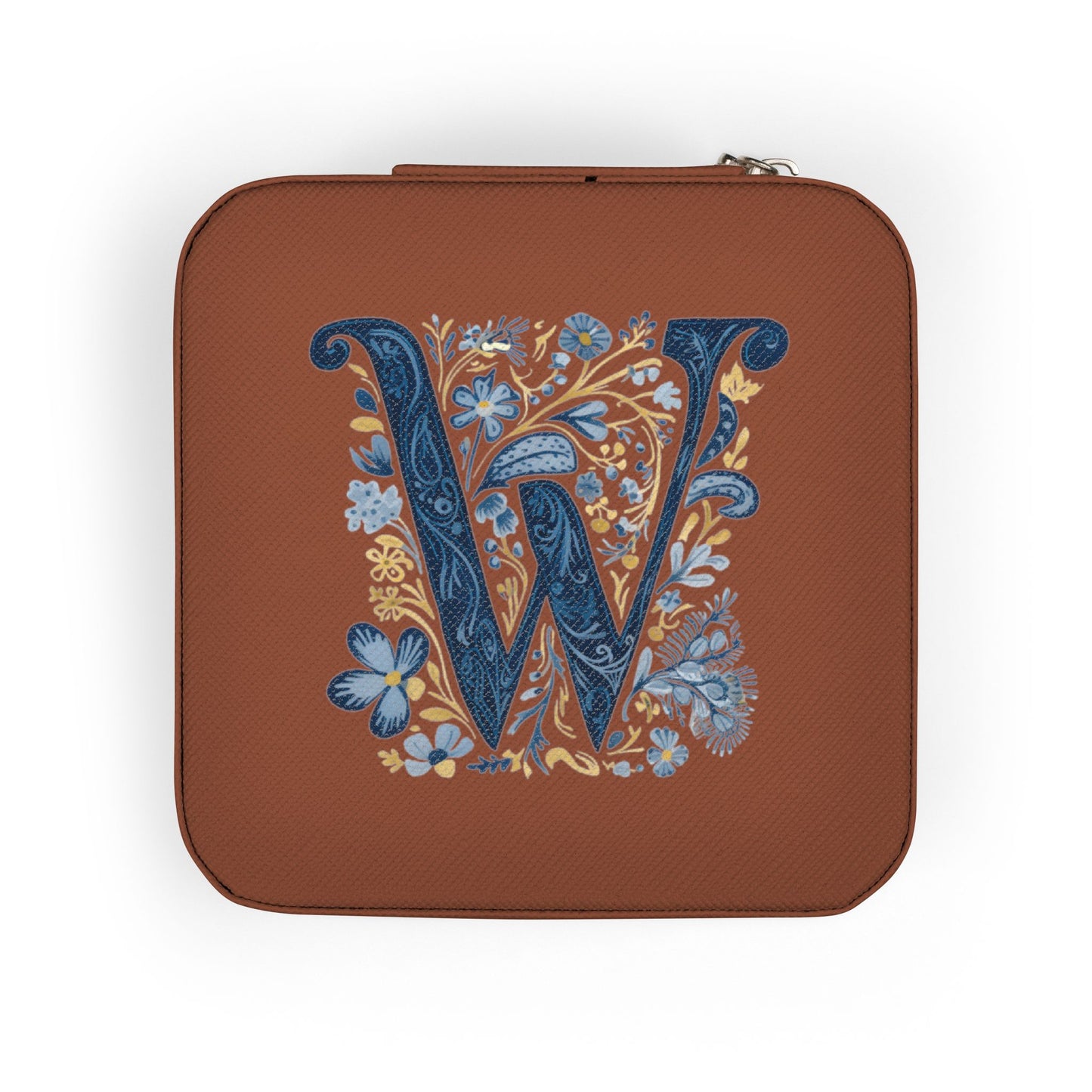 Personalized Monogram Jewelry Travel Case – Compact Pink W Organizer Box