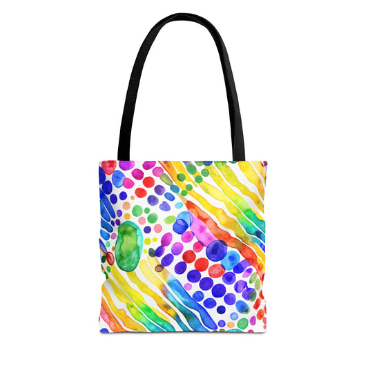 Colorful Abstract Tote Bag, Beach Bag, Shopping Bag, Summer Accessory