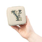 Monogram 'Y' Floral Jewelry Travel Case — Compact Pink Organizer for Rings, Earrings & Necklaces