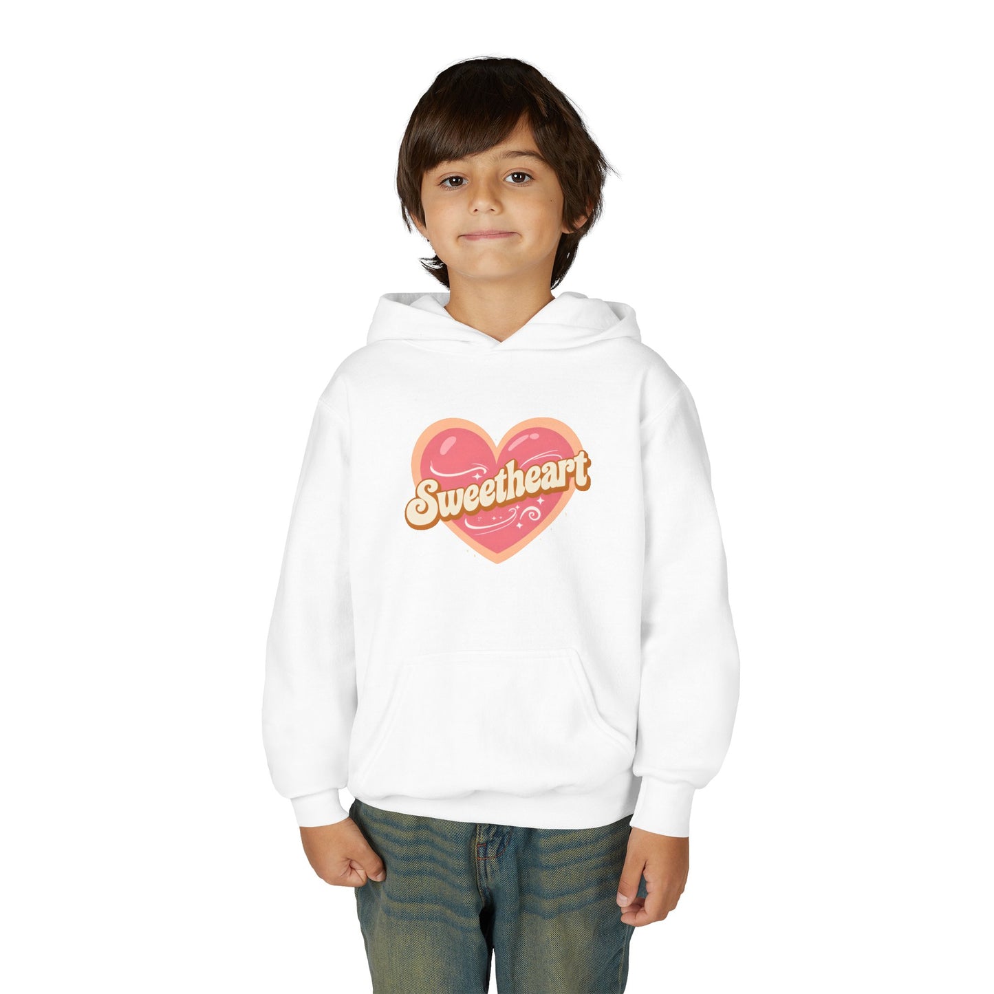 Sweetheart Heart Graphic Hoodie | Youth sweatshirt