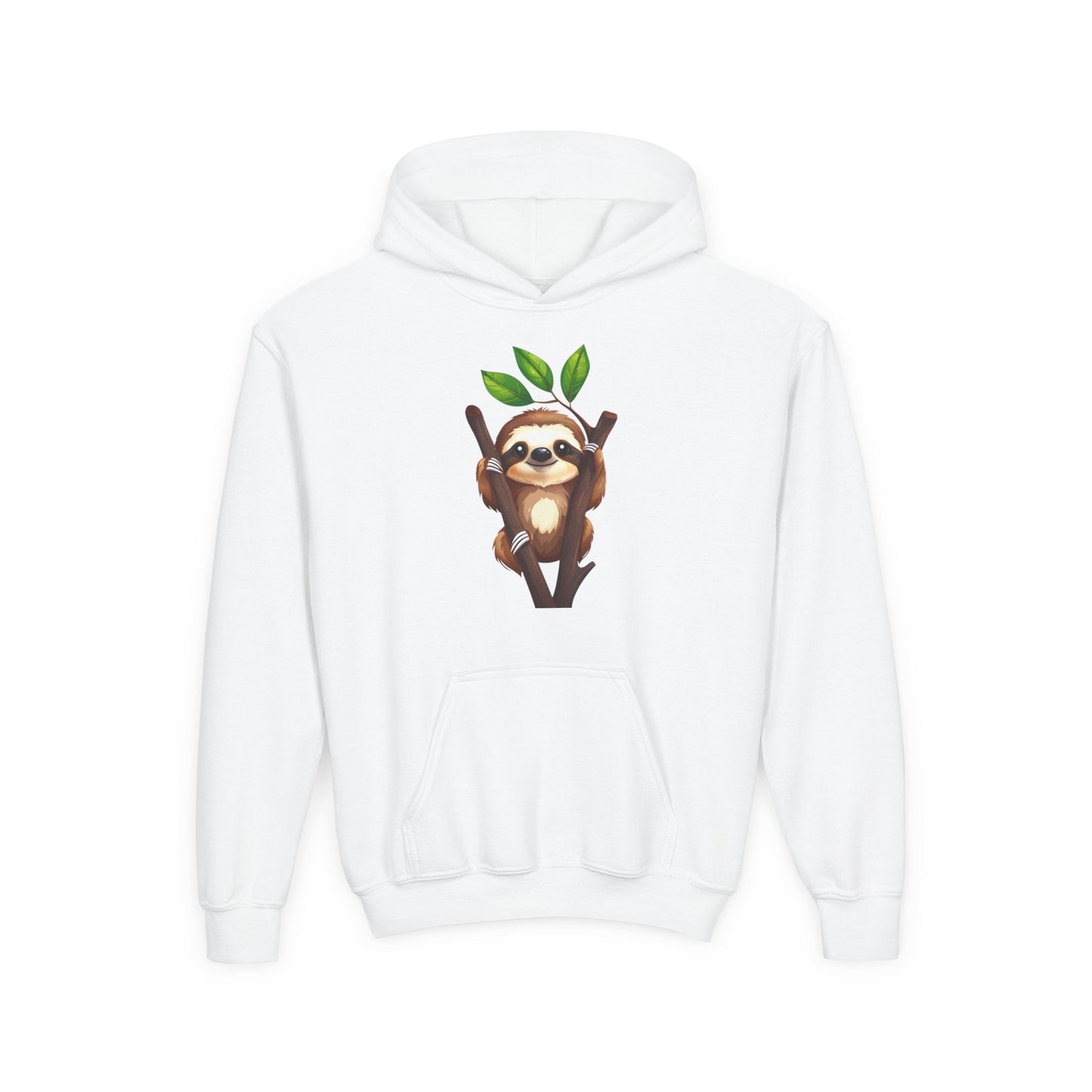 Cute Sloth on Branch Hoodie | Kids Sweatshirt
