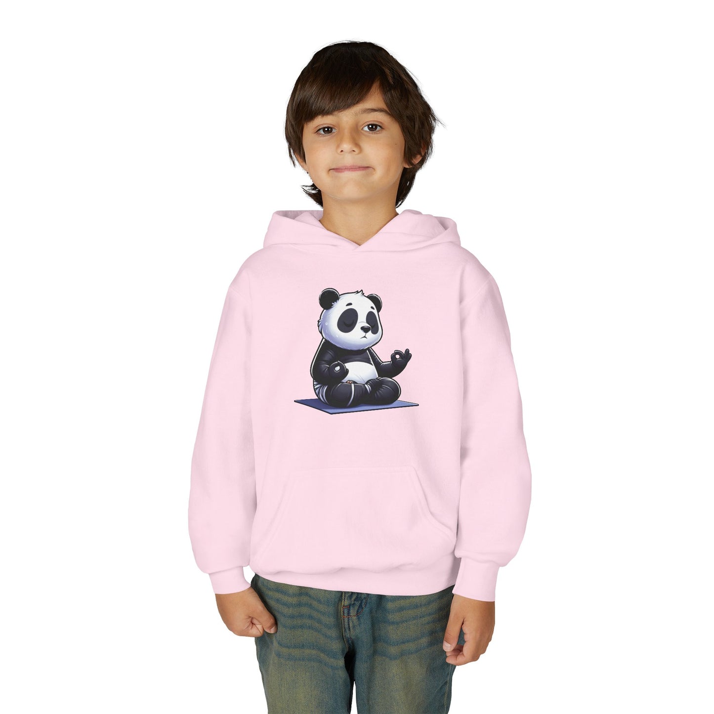 Kids Panda Yoga Hoodie — Cute Meditating Panda Sweatshirt for Children