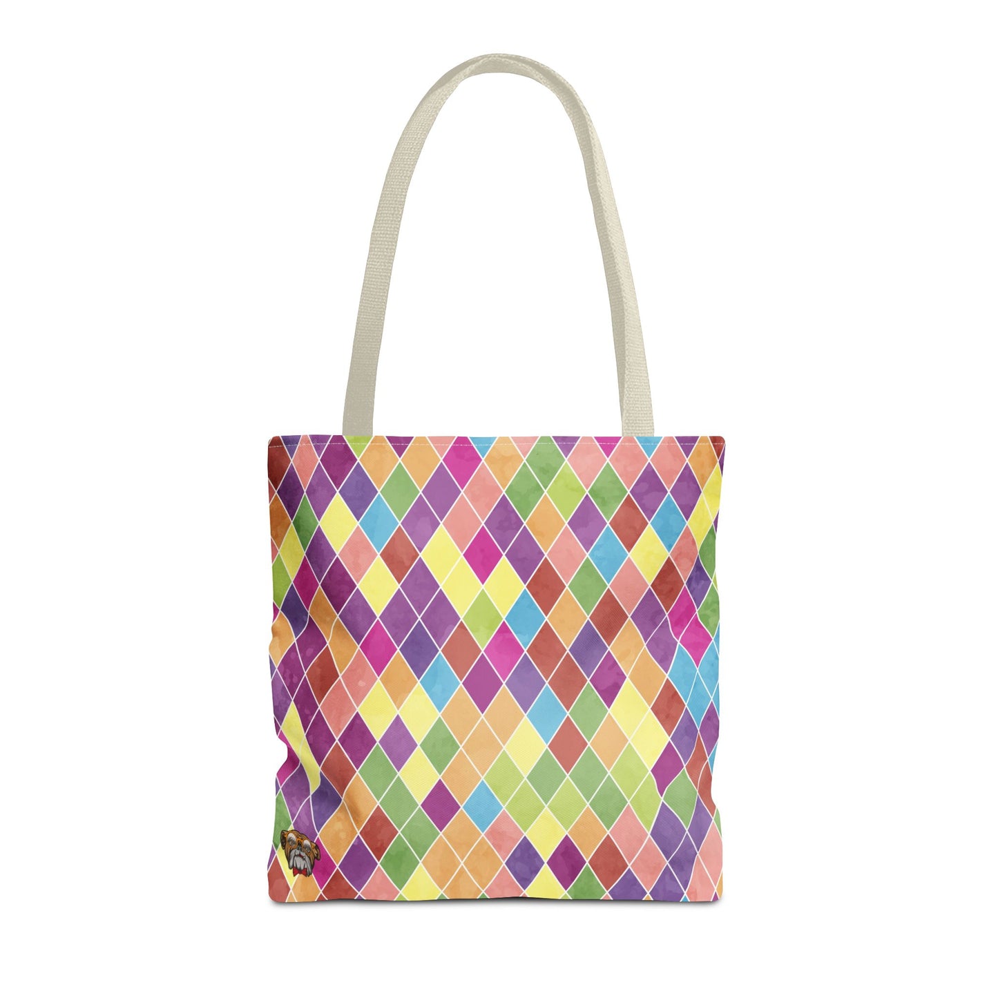 Colorful Geometric Tote Bag, Funky Shoulder Bag, Eco-Friendly Shopping Tote, Stylish Beach Bag, Art-Inspired Everyday Bag