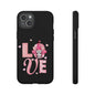 Love Gnome Phone Case — Cute Pink Heart Valentines Protective Case