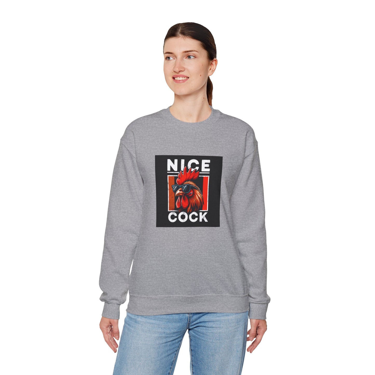 Nice Cock Rooster Crewneck Sweatshirt