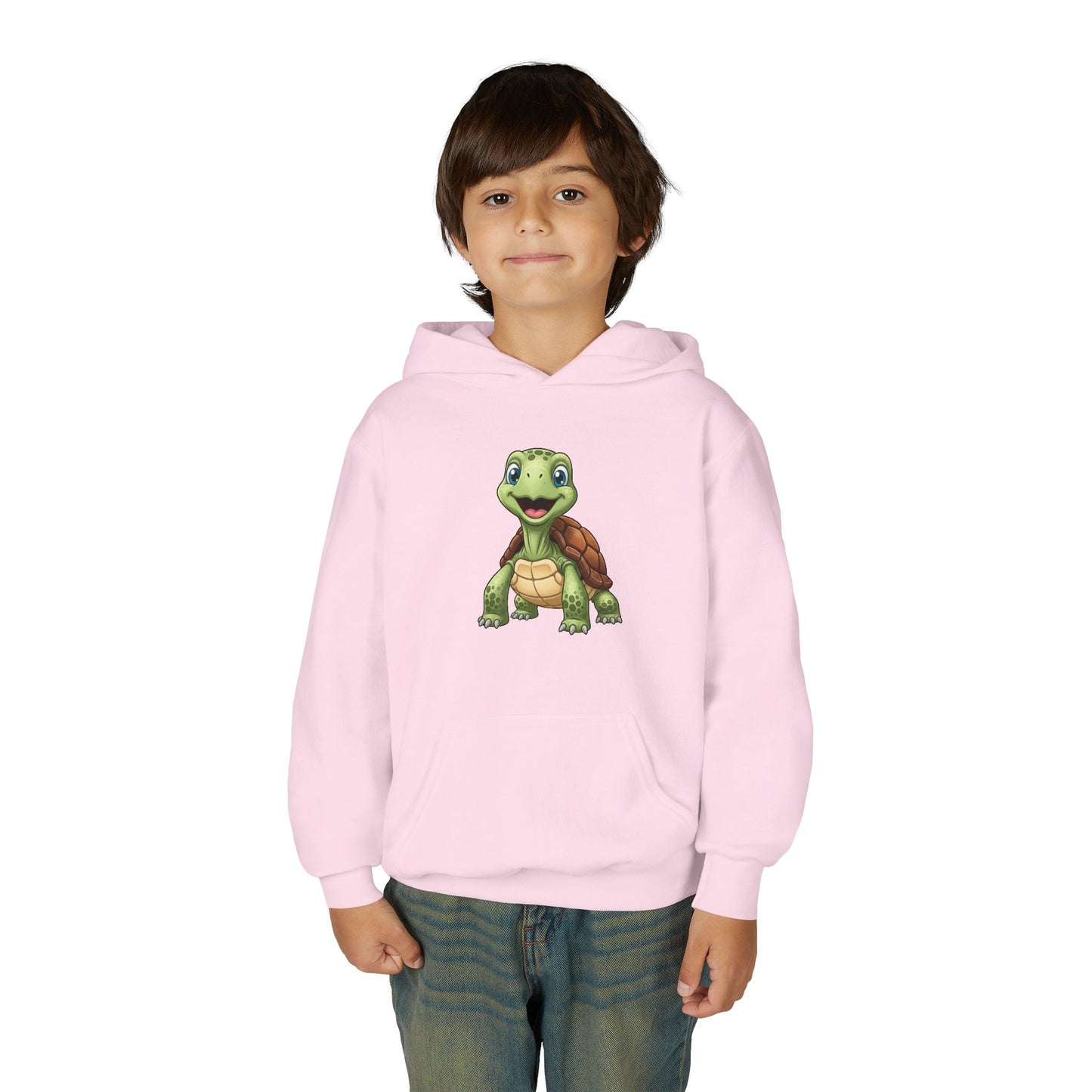 Kids Cute Turtle Hoodie - Playful Juvenile Turtle Graphic Sweatshirt