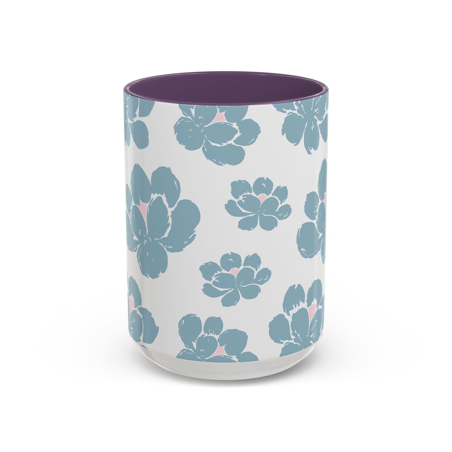 Floral Accent Coffee Mug - Elegant Drinkware, Perfect Gift for Her, Home Decor, Mother's Day, Birthday, Coffee Lovers