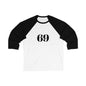 Customizable Unisex Baseball Tee, 3/4 Sleeve Shirt, Retro Sports Tee