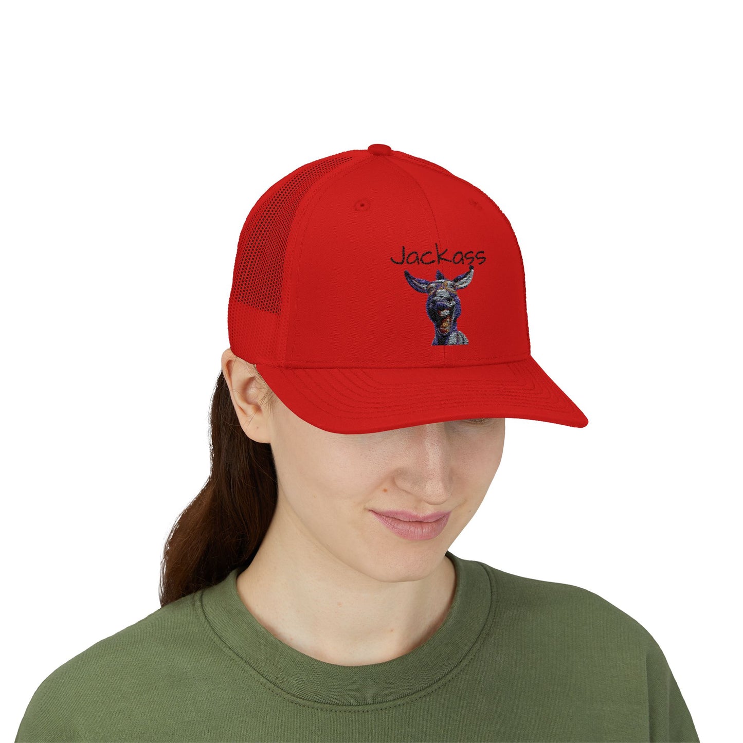 Humorous Jackass Snapback Trucker Cap