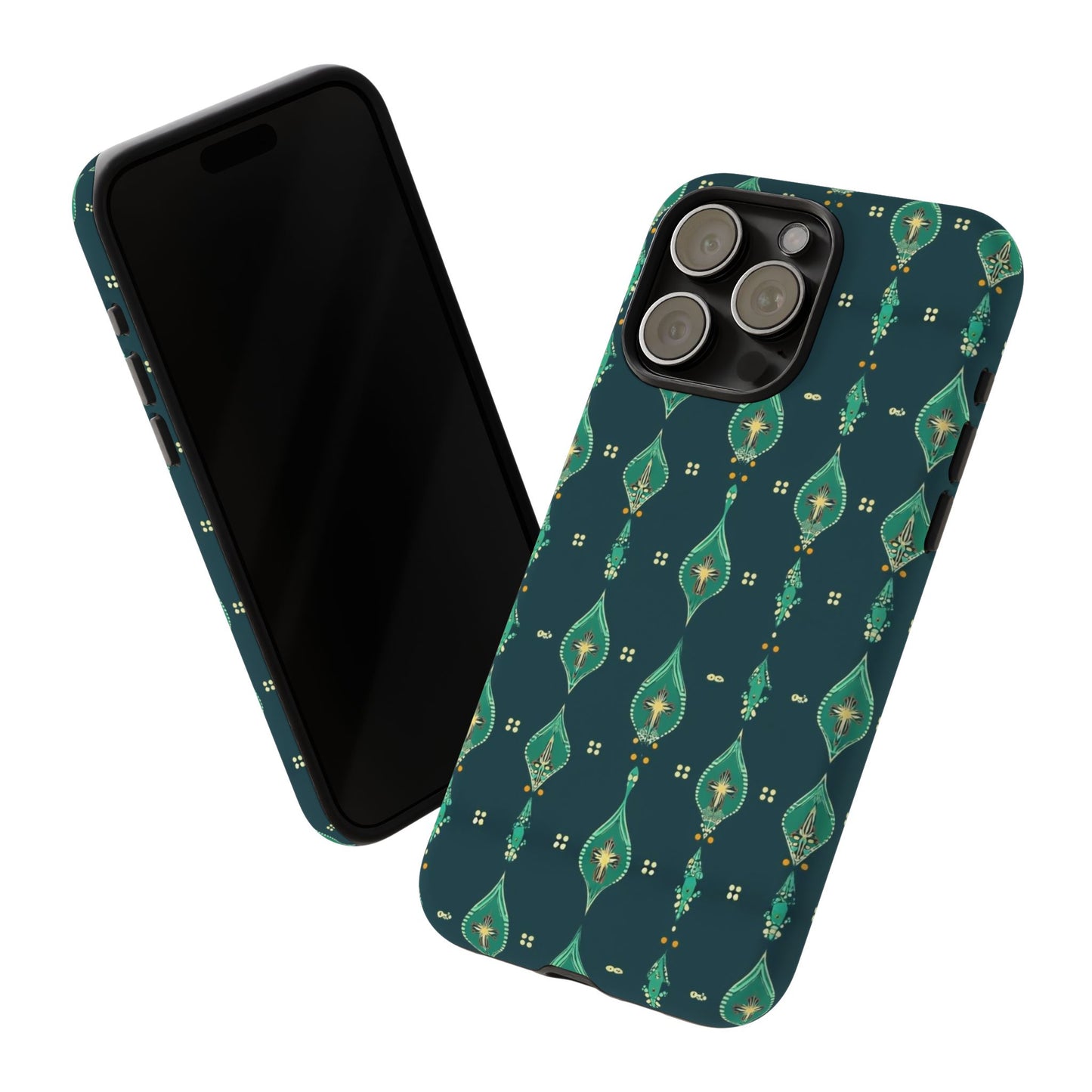 Emerald Boho Teardrop Phone Case
