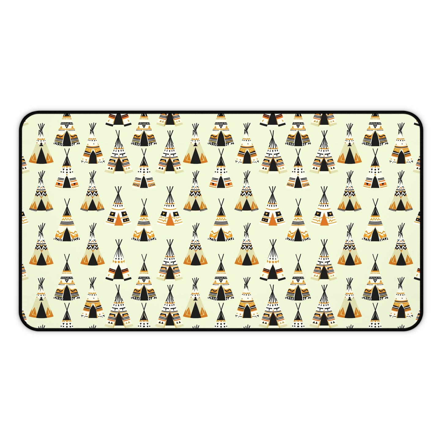 Tribal Teepee Desk Mat - Bohemian Workstation Decor