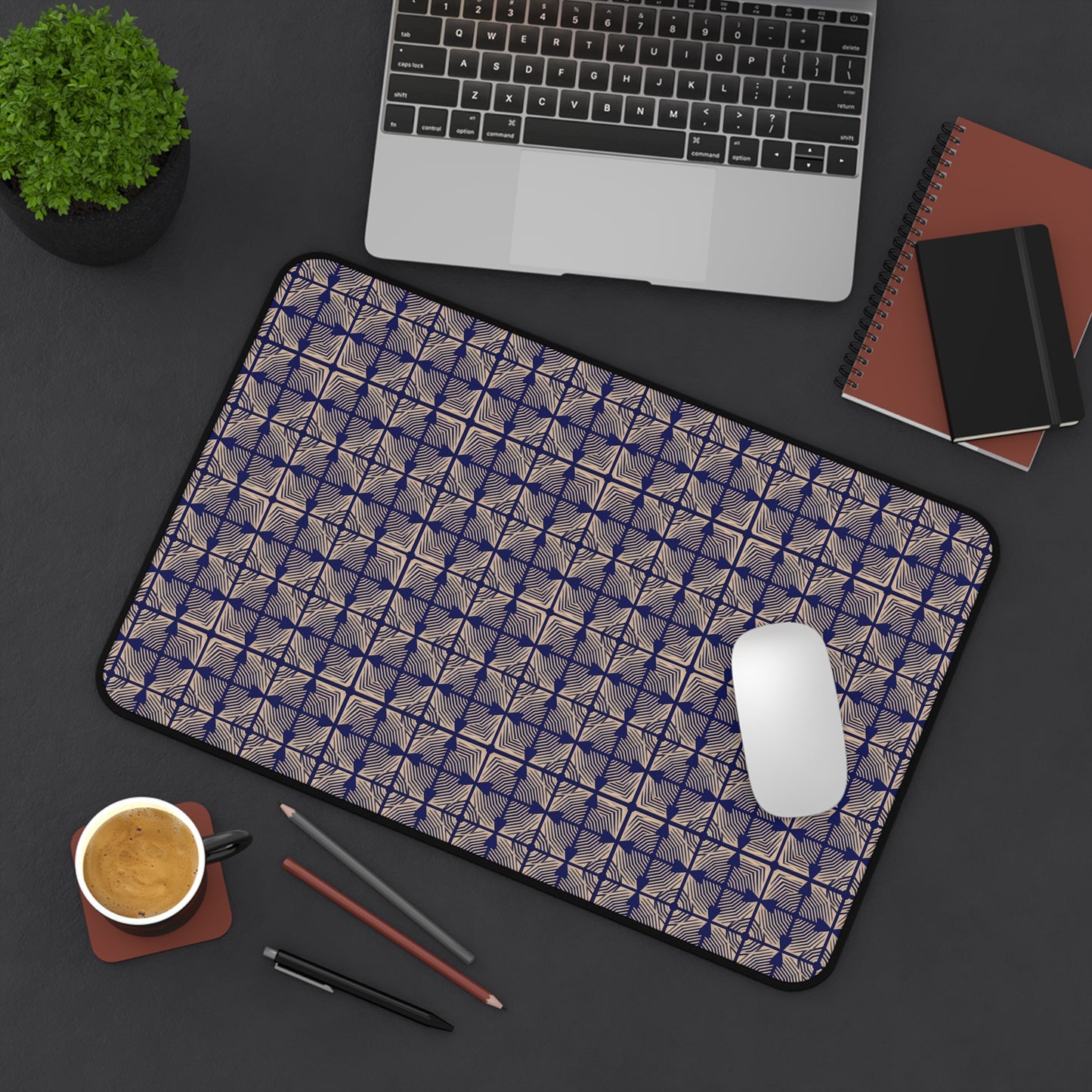 Elegant Geometric Desk Mat for Stylish Workspaces