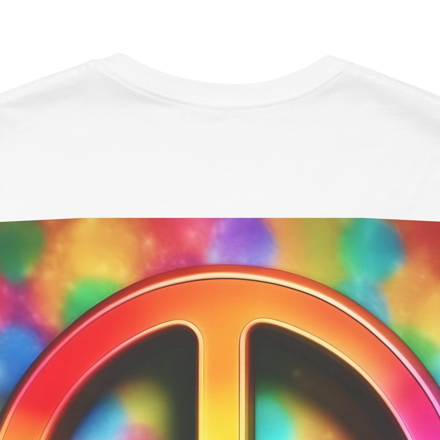 Peace Sign Tie-Dye Tee — Rainbow Hippie Peace Symbol T-Shirt
