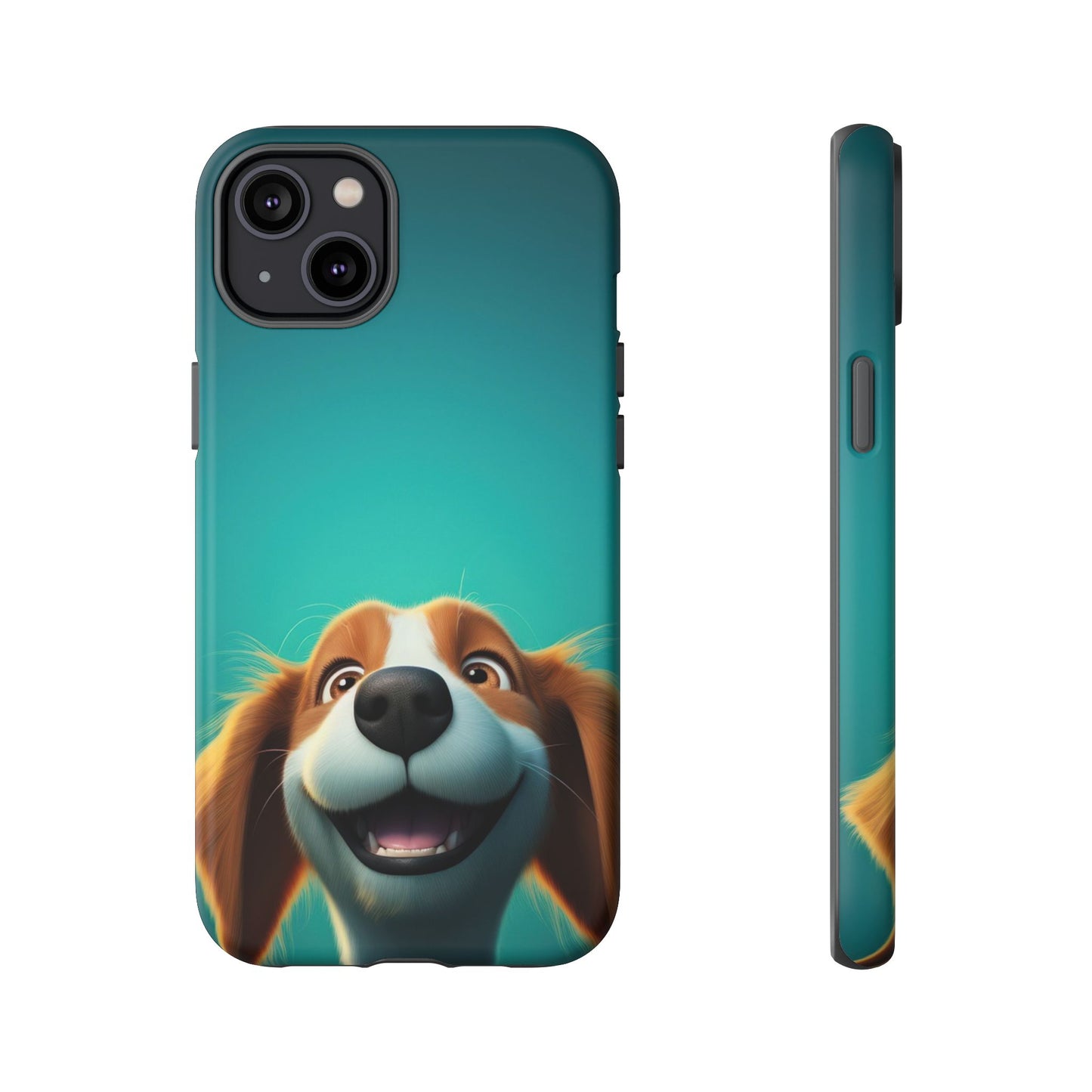Happy Dog Phone Case — Cute Cartoon Puppy Protective Phone Cover