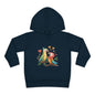 Toddler Hoodie — Cute Parrot Love Pullover (Heart Bird Kids Sweatshirt)