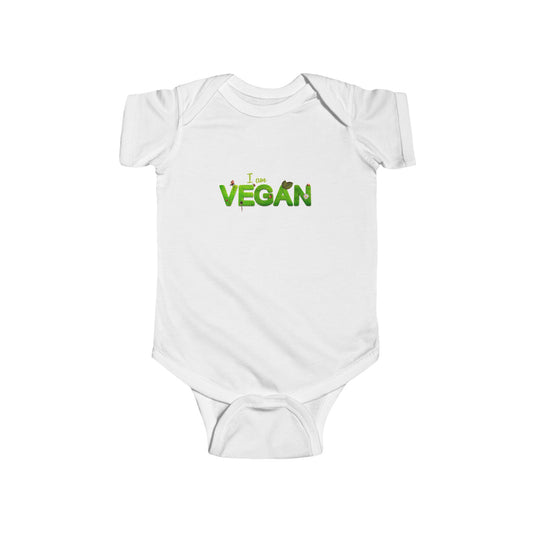 I am Vegan Bodysuit Onesie