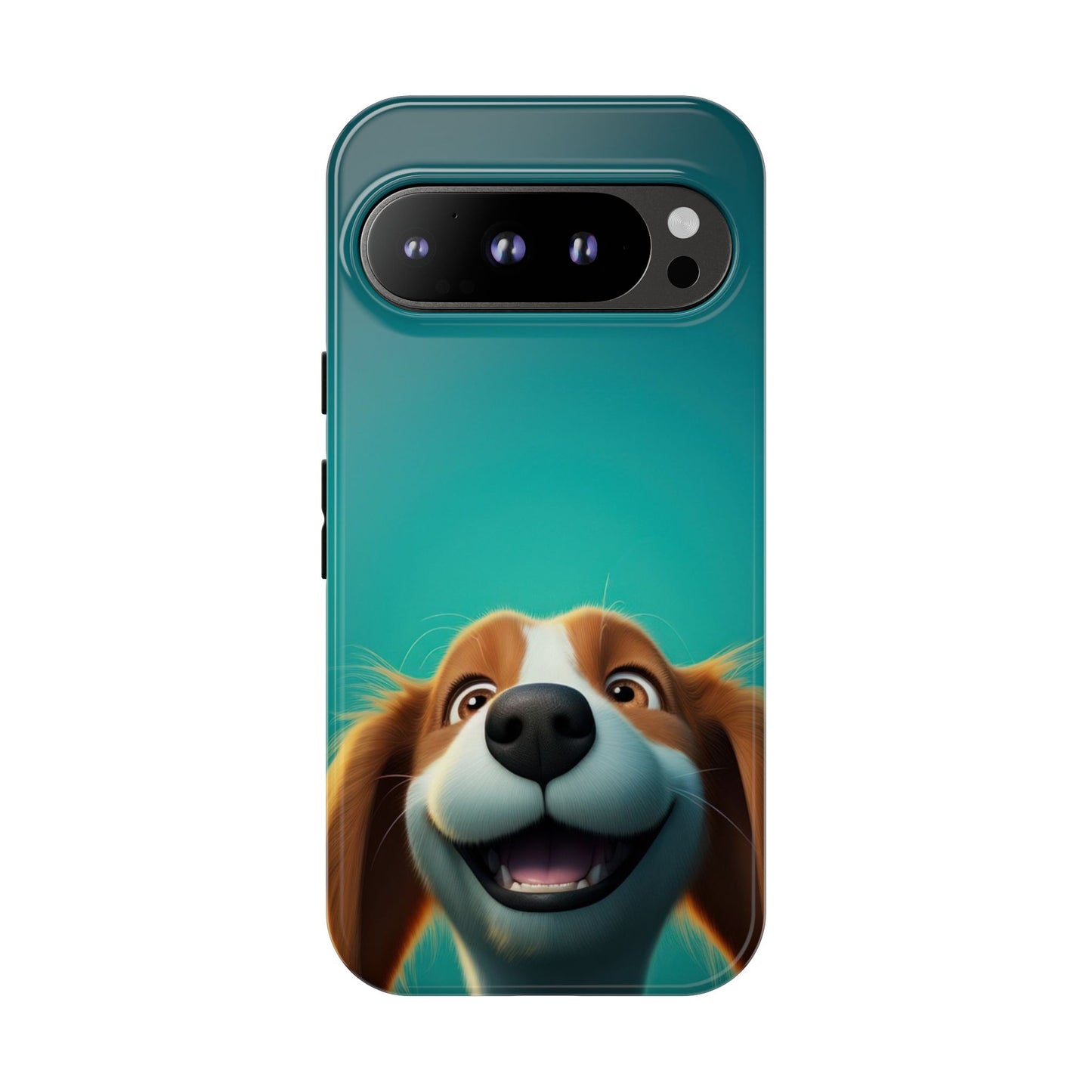 Happy Dog Phone Case — Cute Cartoon Puppy Protective Phone Cover