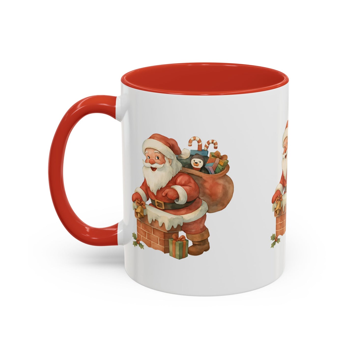 Festive Santa Coffee Mug, Holiday Gift, Christmas Decorations, Cozy Kitchen, Unique Mug, Santa-Themed Drinkware