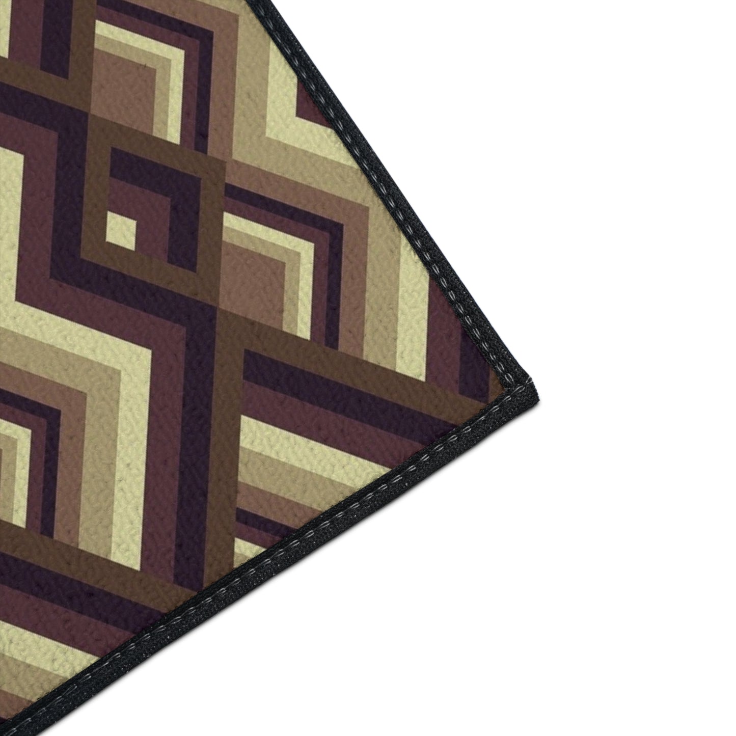 Geometric Retro Diamond Heavy-Duty Floor Mat
