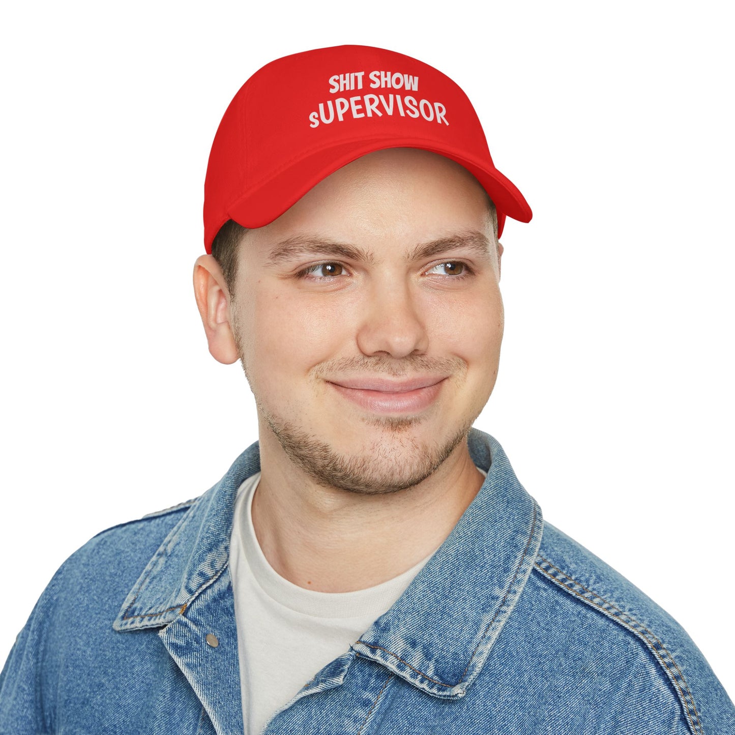 Low Profile Baseball Cap — "Shit Show Supervisor" Embroidered Funny Dad Hat