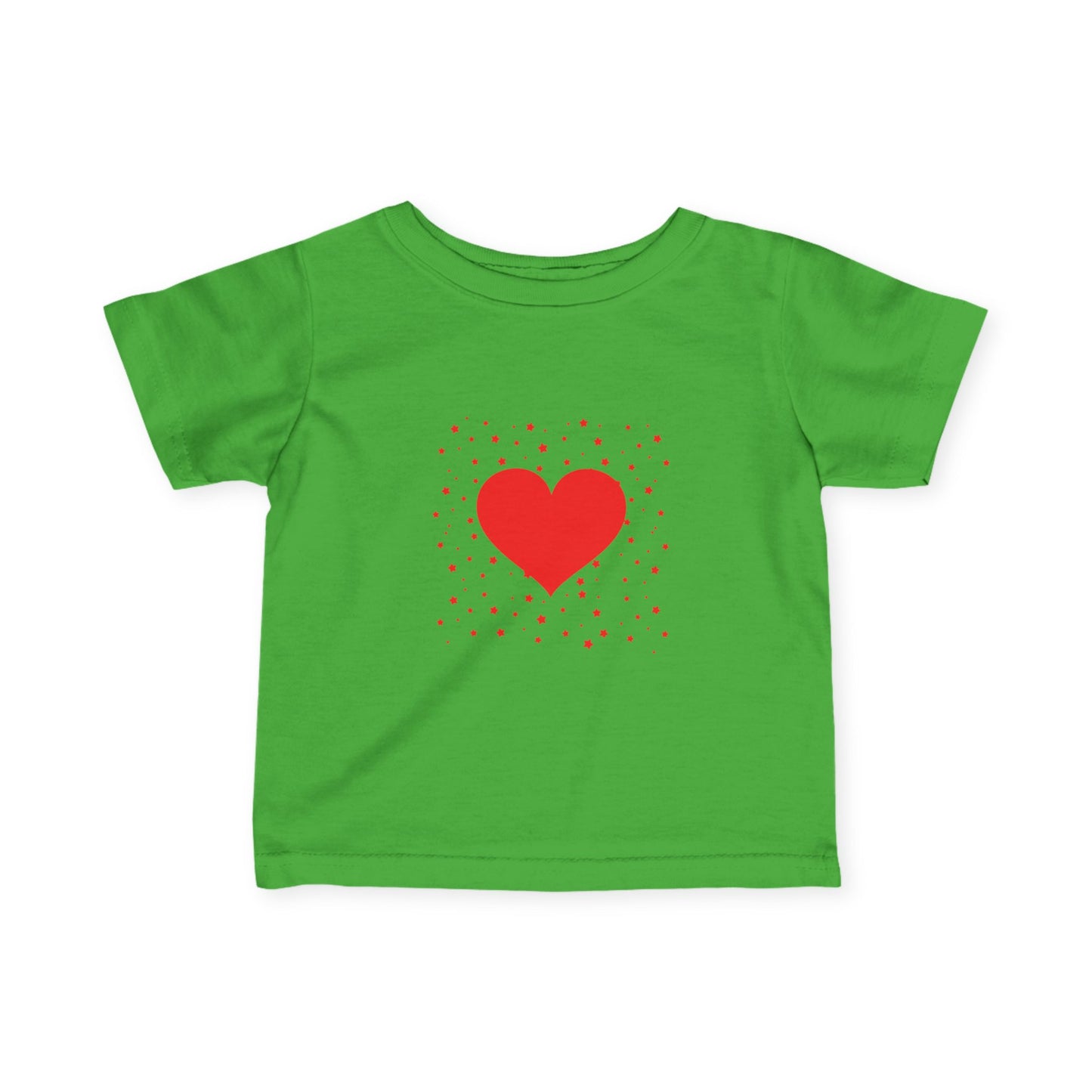 Infant Tee – Red Heart Confetti Baby Shirt
