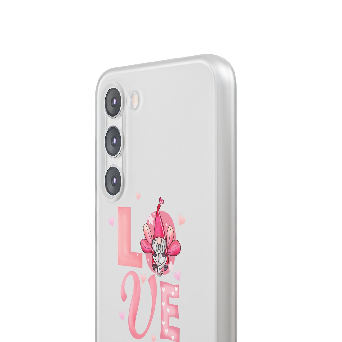 Love Gnome Phone Case — Cute Pink Valentine Flexi Case