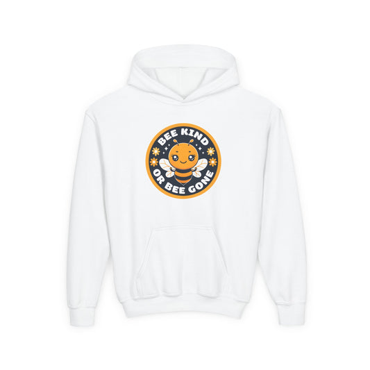 Bee Kind Badge hoodie | Youth Hoodie, Cute Bee Graphic