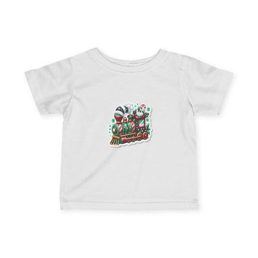 Infant Tee — Cute Christmas Toy Train Holiday Baby Shirt