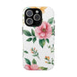 Floral Tough Phone Case — Pink Peony Protective Phone Cover