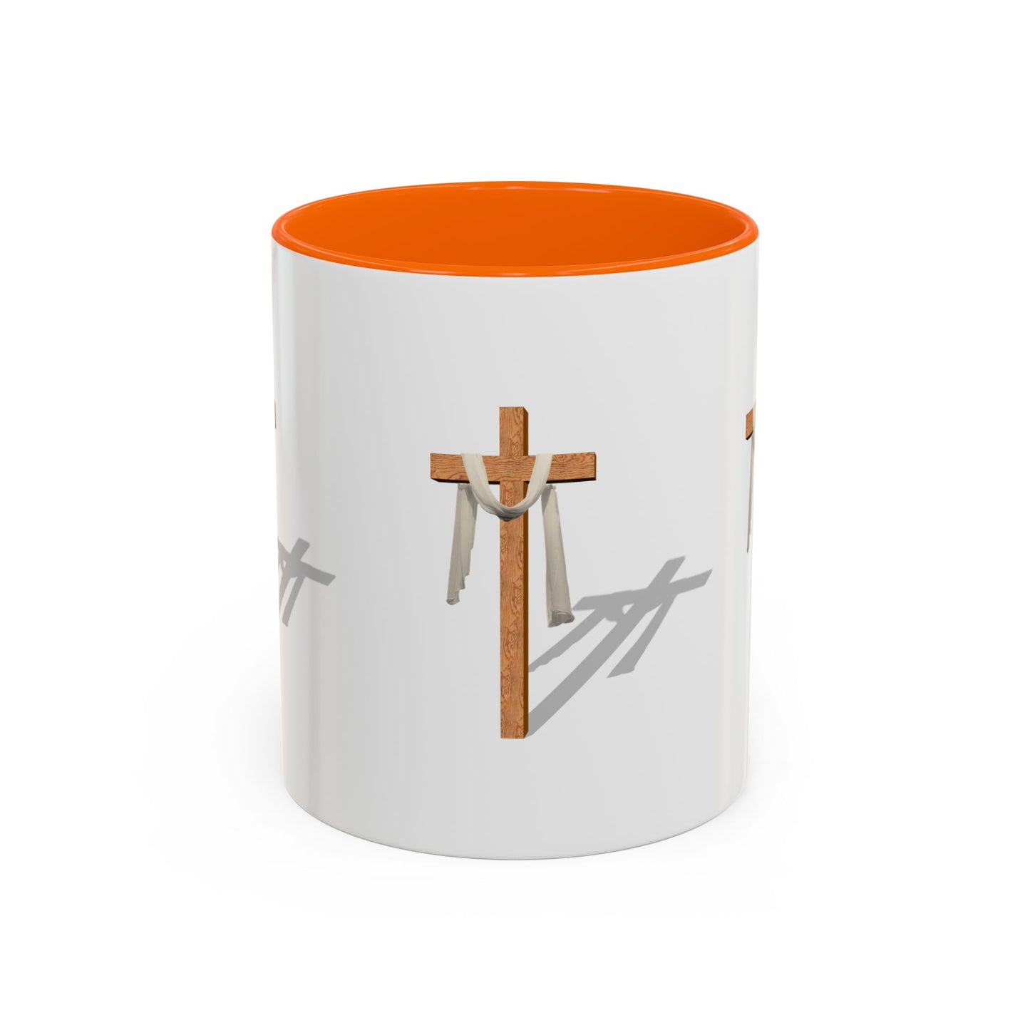 Faith-Inspired Accent Coffee Mug – Spiritual Gift for Christians, Religious Decor, Church Mug, Inspirational Drinkware