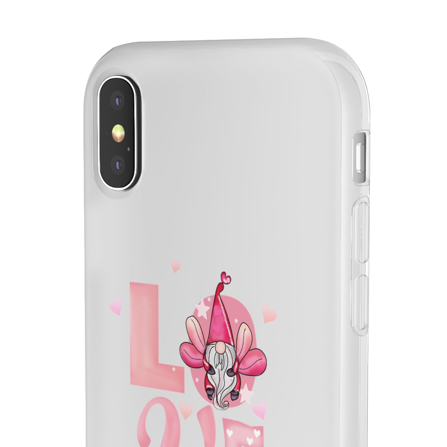 Love Gnome Phone Case — Cute Pink Valentine Flexi Case